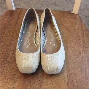 Toms Linen ballet flats